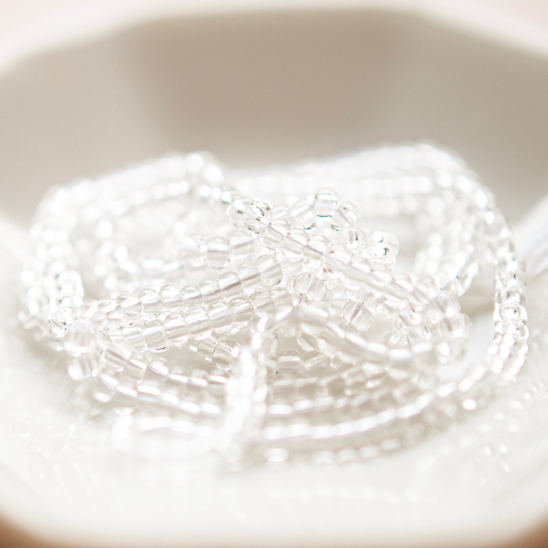 Round Seed Beads 10/0 Crystal