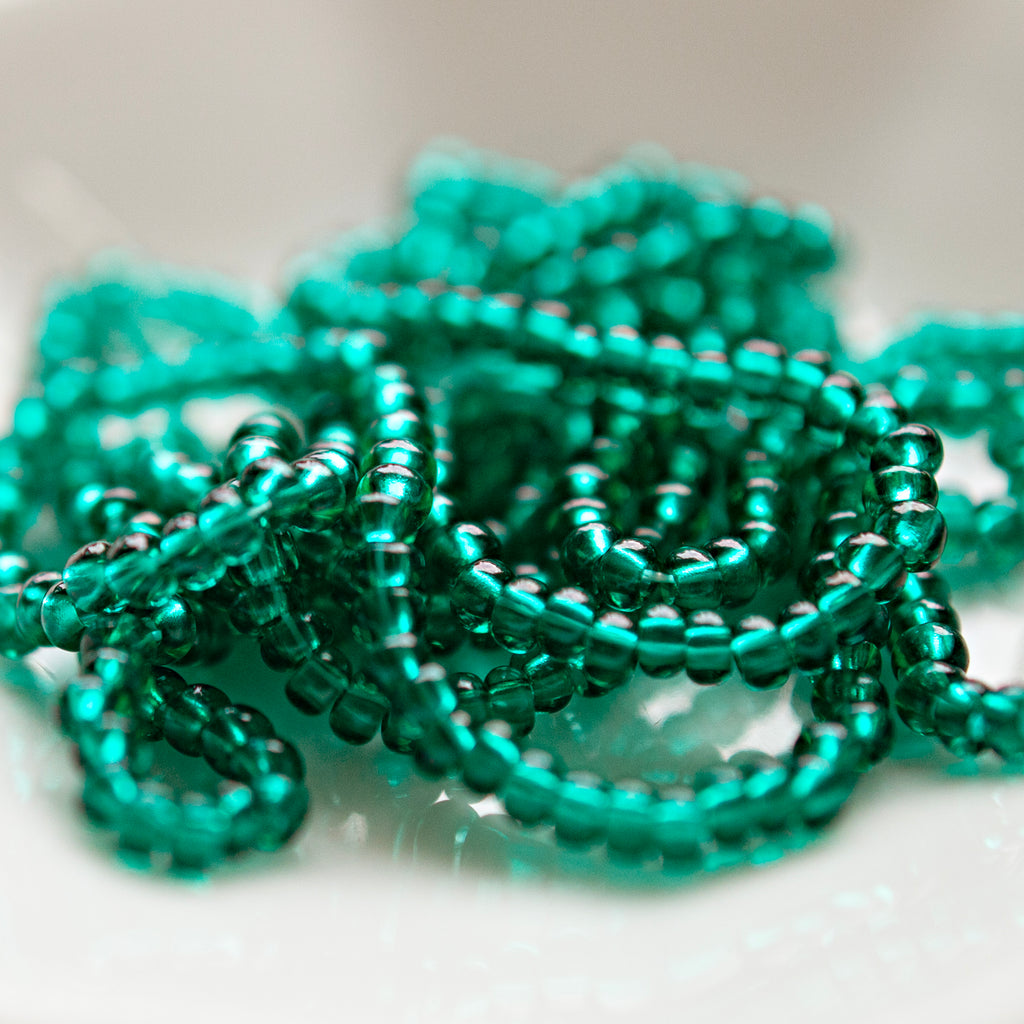 Round Seed Beads 10/0 Teal
