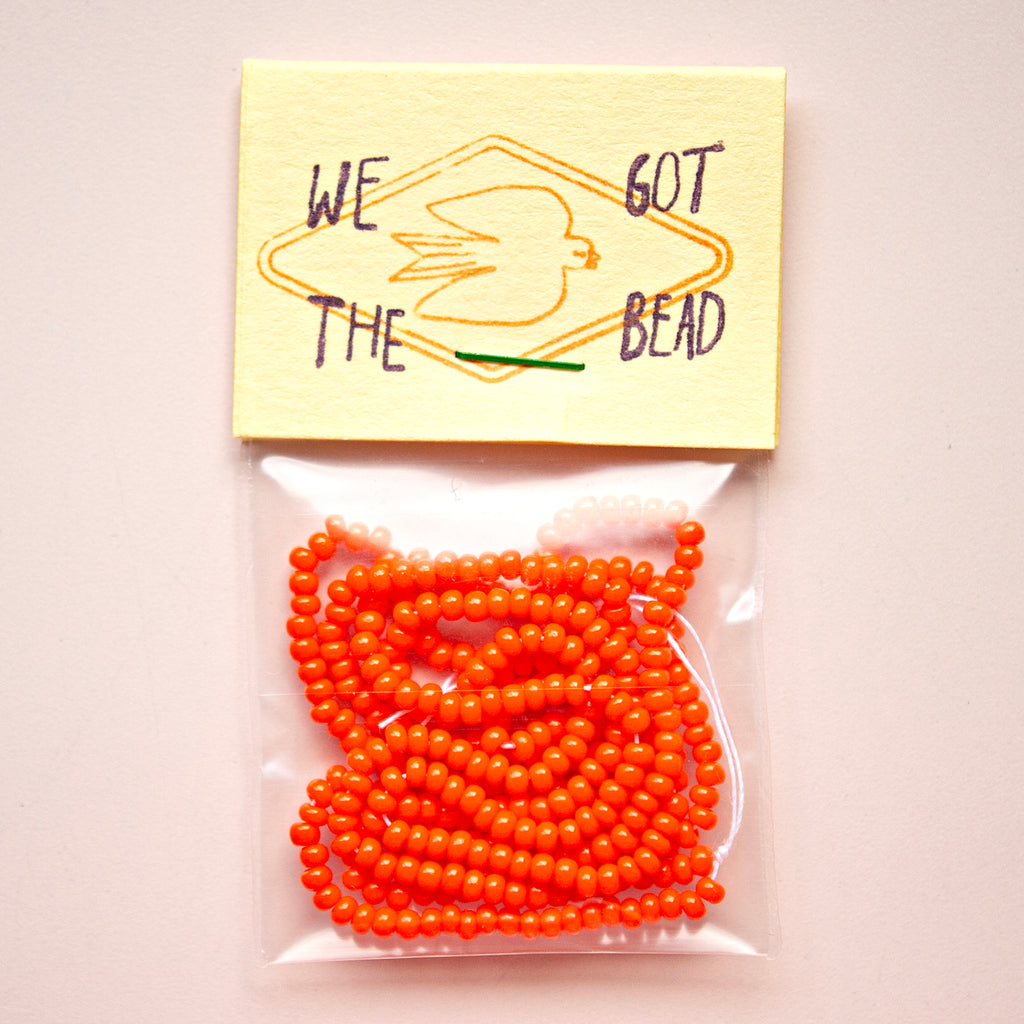 Round Seed Beads 10/0 Orange