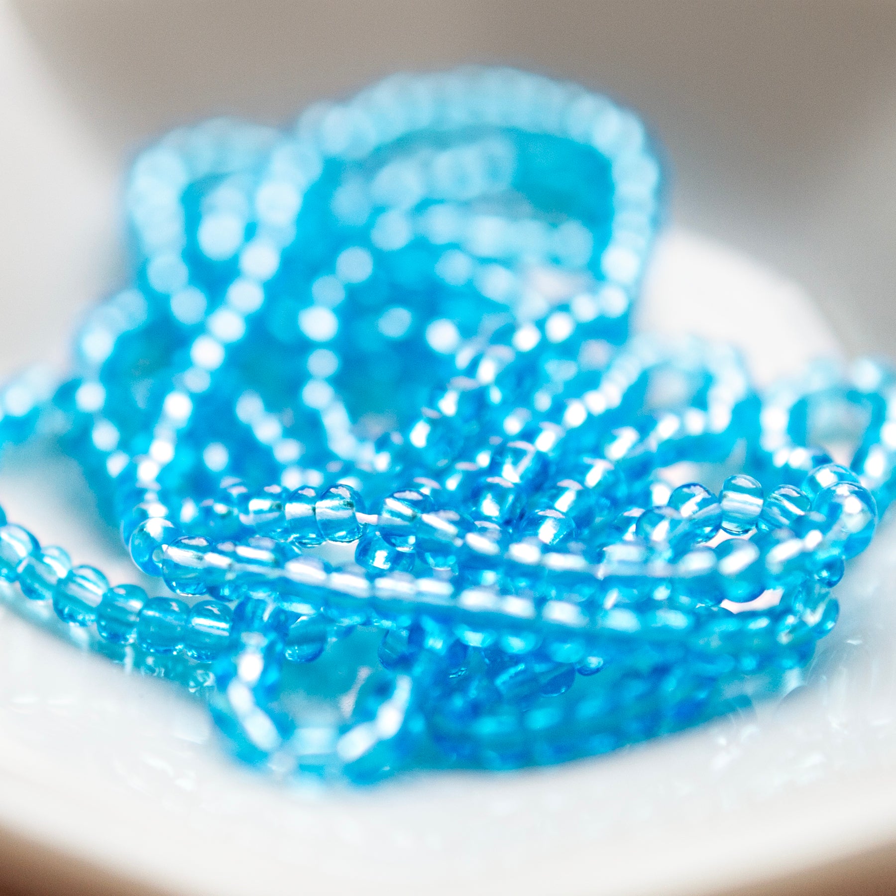 Round Seed Beads 10/0 Aqua