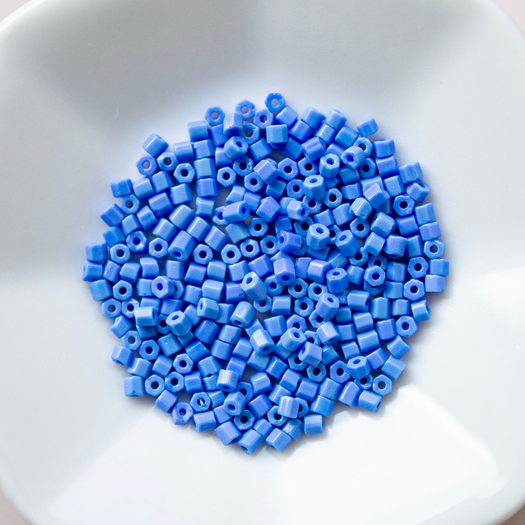 Faceted Seed Beads Cornflower