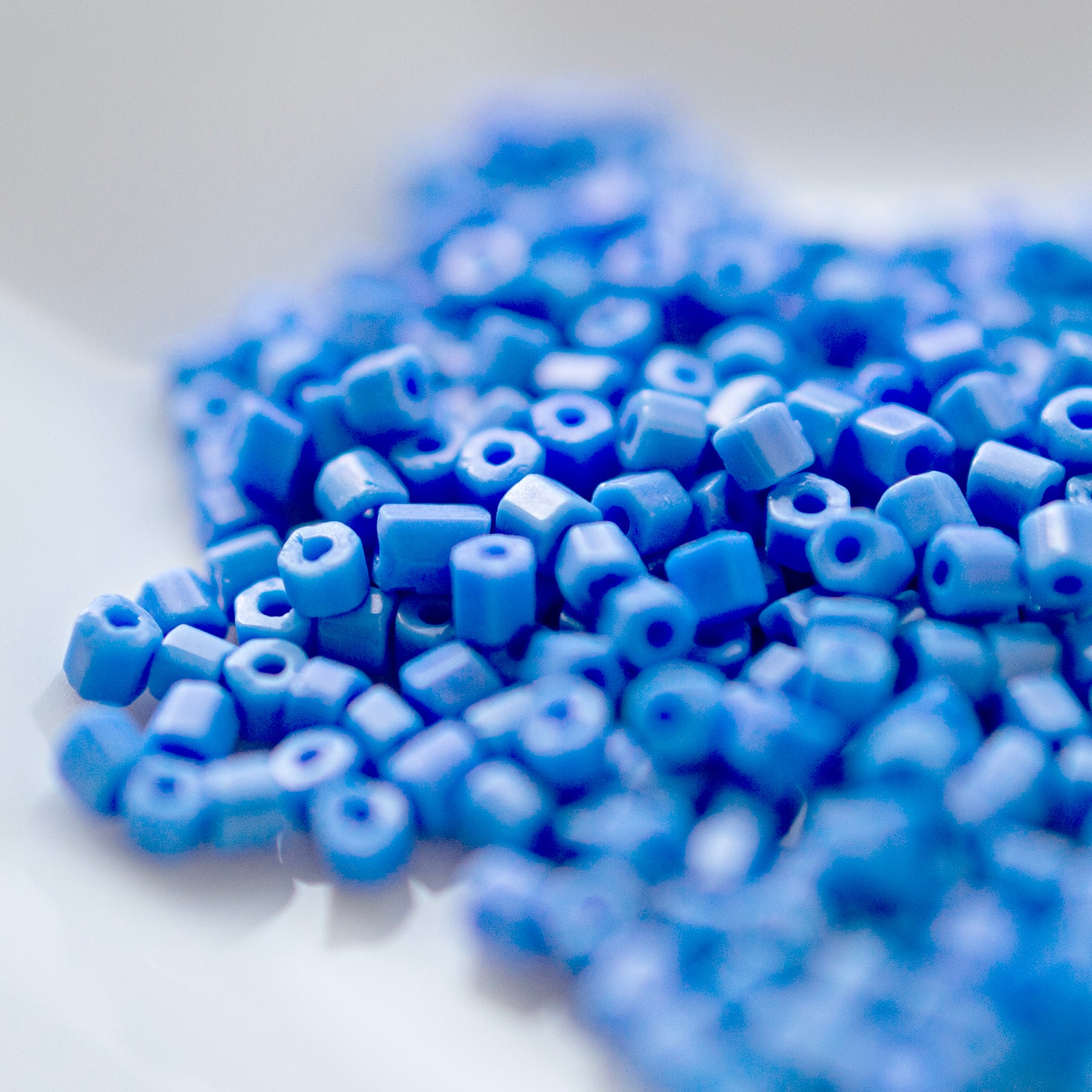 Faceted Seed Beads Cornflower