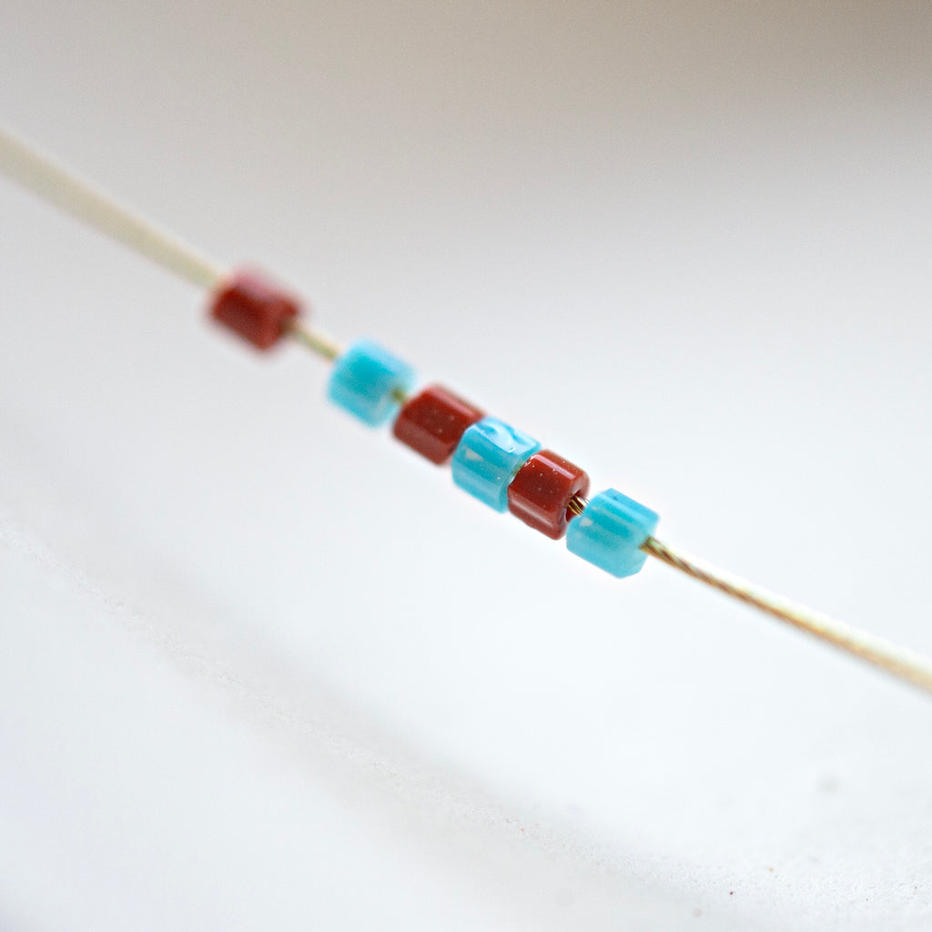 Faceted Seed Beads Brown