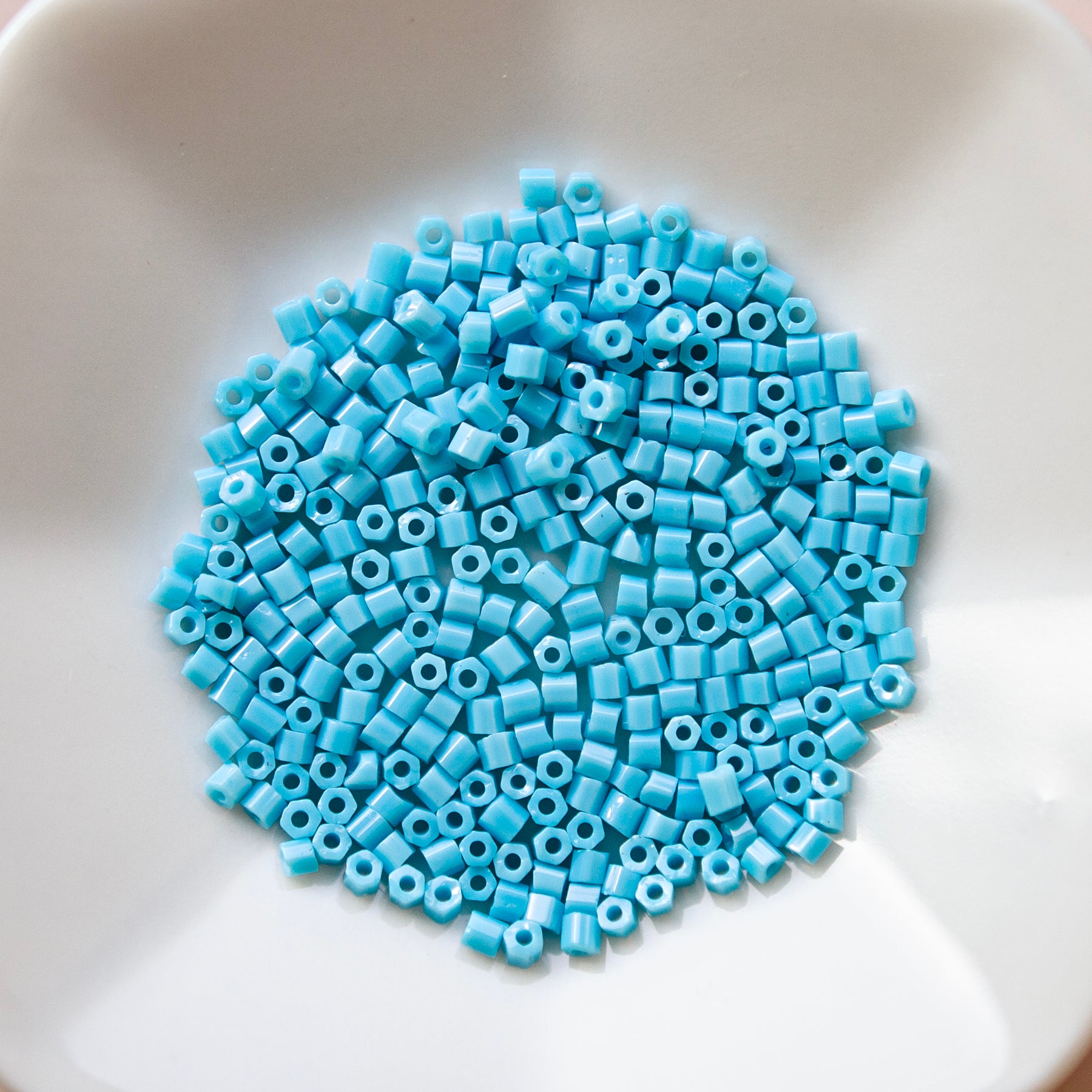 Faceted Seed Beads Turquoise