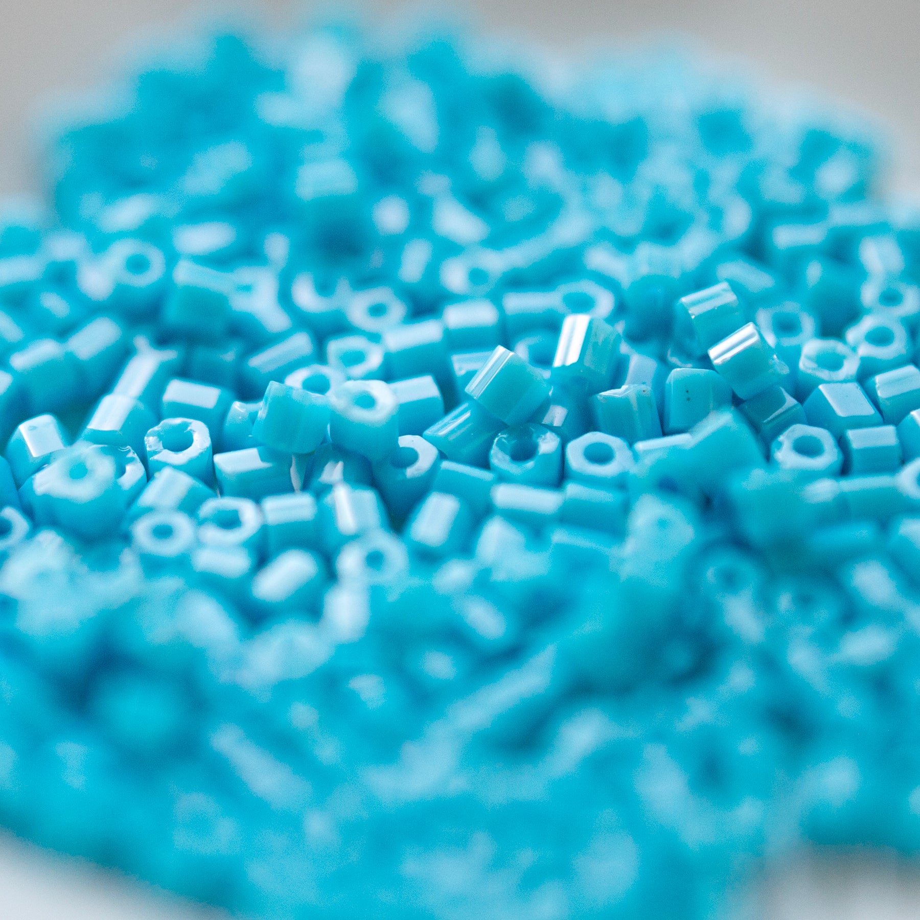 Faceted Seed Beads Turquoise