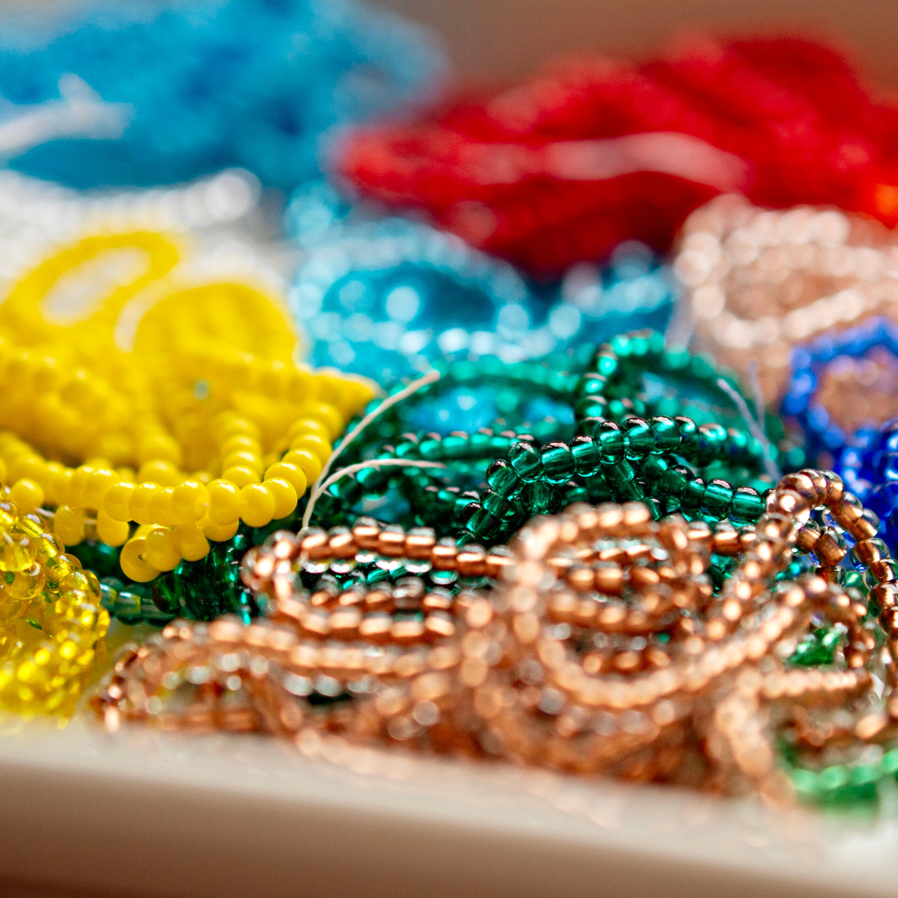 Round Seed Beads 10/0 Teal